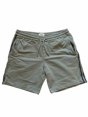 Mr P Striped Cotton-Jersey Drawstring Shorts
